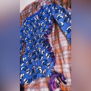 Hand sewn Smurf’s dress